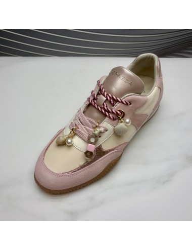 SUPER SNEAKER abalorios rosa
