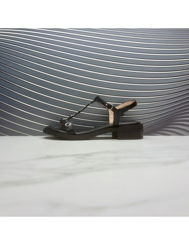 SANDALIA aros negra