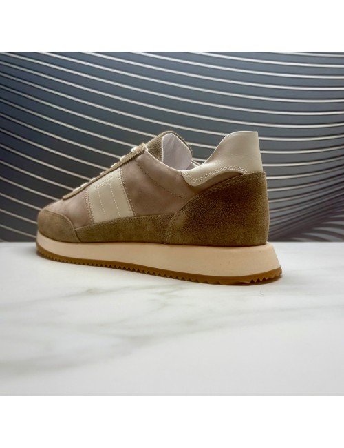 DEPORTIVO taupe blanco