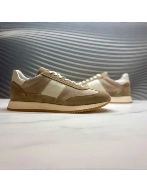 DEPORTIVO taupe blanco