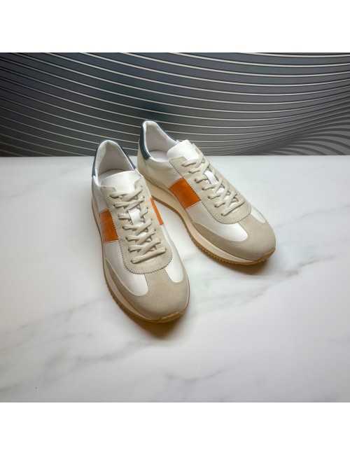 DEPORTIVO blanco naranja