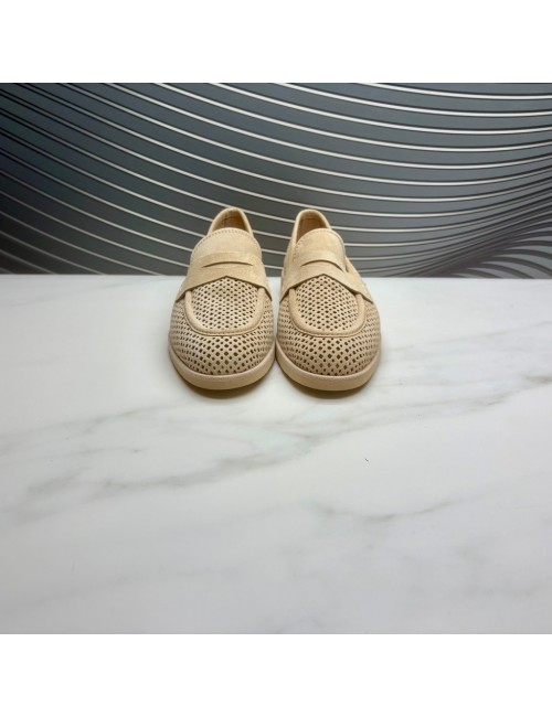 MOCASIN picado taupe