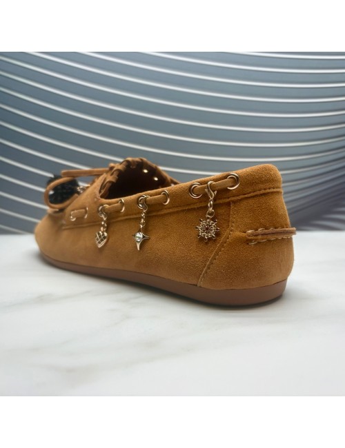BLUCHER ante abalorios cuero
