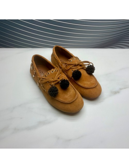 BLUCHER ante abalorios cuero