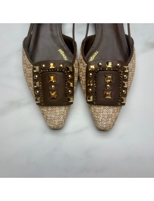 ZAPATO abierto tachas hielo