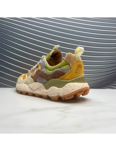 SNEAKER naranja gris verde