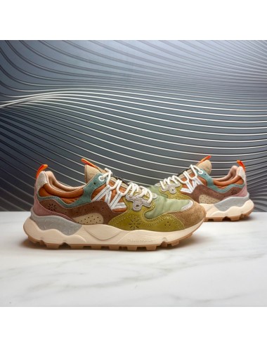 SNEAKER verde marron cuero