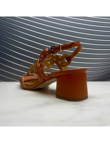 SANDALIA medio tacon camel