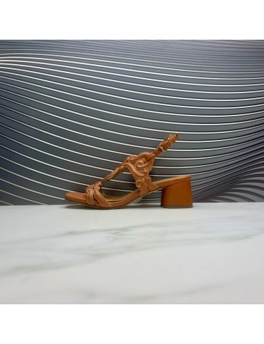 SANDALIA medio tacon camel