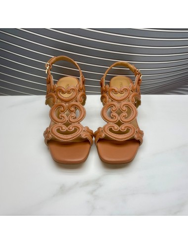 SANDALIA medio tacon camel