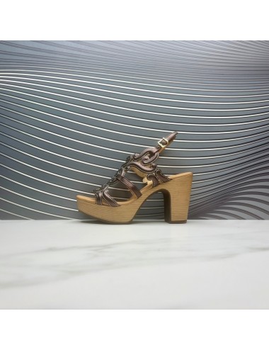 SANDALIA plataforma marron