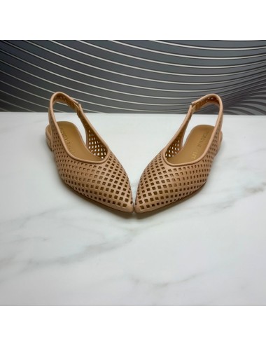 ZAPATO abierto bajo calado camel
