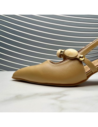 ZAPATO abierto piedras camel