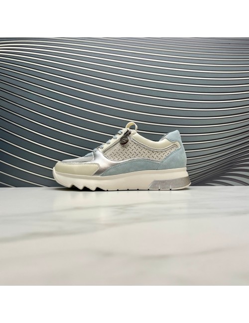 DEPORTIVO cremallera gris blanco
