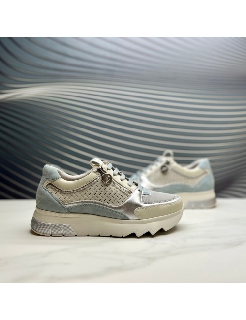 DEPORTIVO cremallera gris blanco