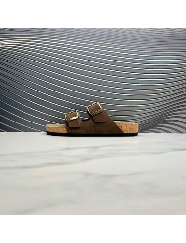 SANDALIA hebillas marron