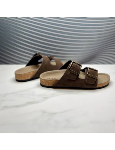 SANDALIA hebillas marron