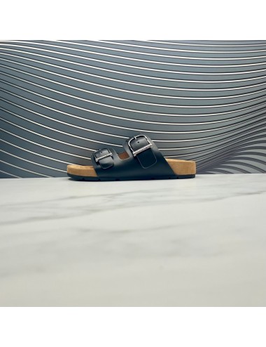 SANDALIA doble velcro negra