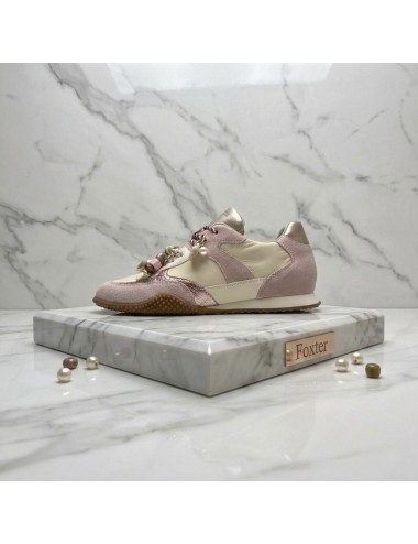 SUPER SNEAKER abalorios rosa