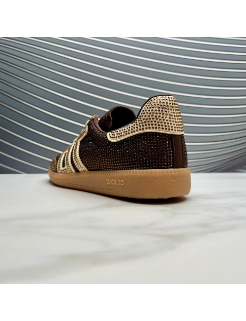 RETRO SNEAKER brillos cuero