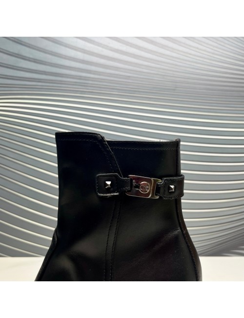 Botin cremallera negro