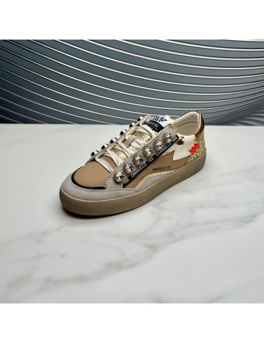 DNEAKER piedras gliter taupe