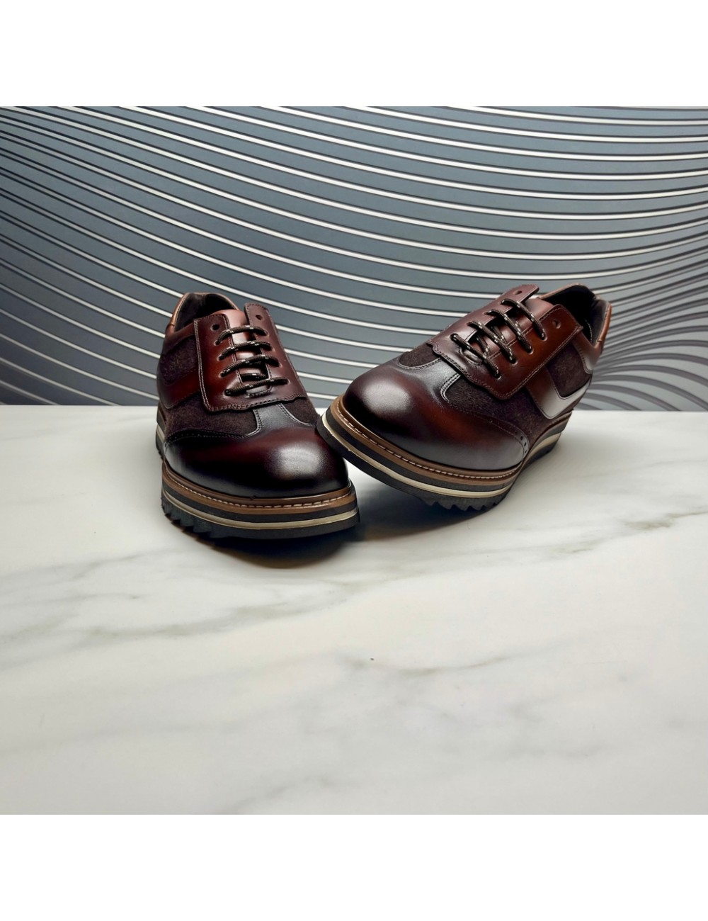 BLUCHER textil cuero