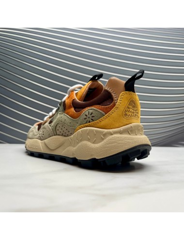 SNEAKER taupe naranja marron
