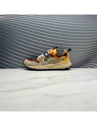 SNEAKER taupe naranja marron