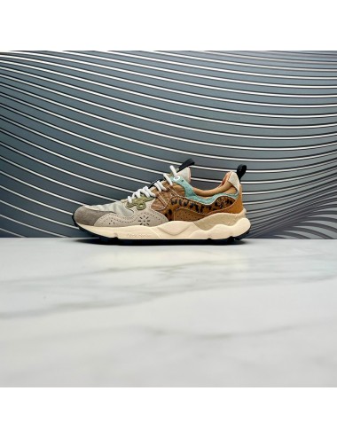 SNEAKER cuero celeste verde