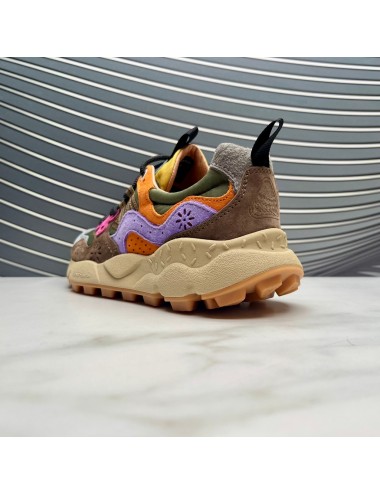 SNEAKER verde naranja marron