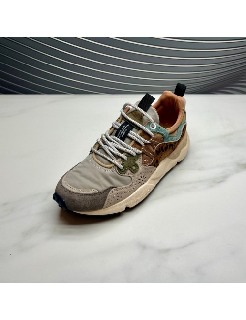 SNEAKER gris leo cuero