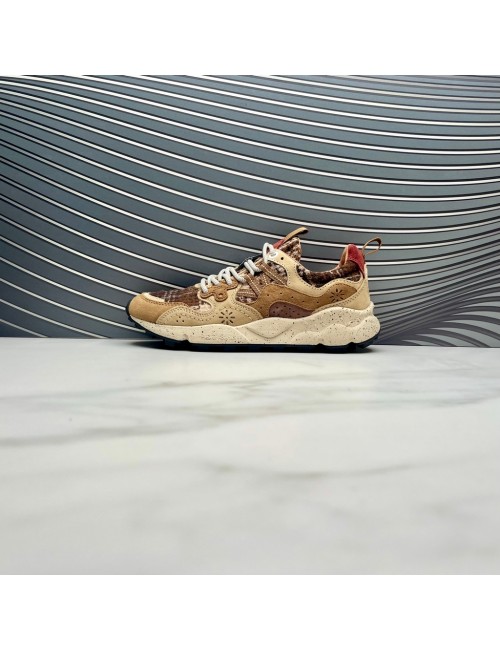 SNEAKER TEXTURA taupe camel