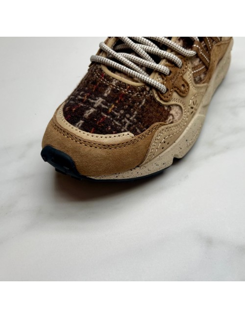 SNEAKER TEXTURA taupe camel
