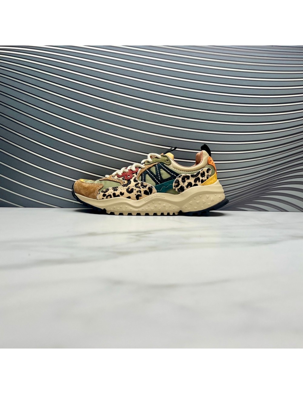 SNEAKER PLATAFORMA camel leo