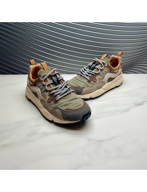 SNEAKER gris camel taupe