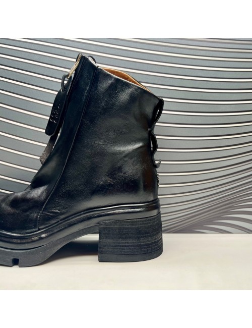 SUPER botin cremallera negro