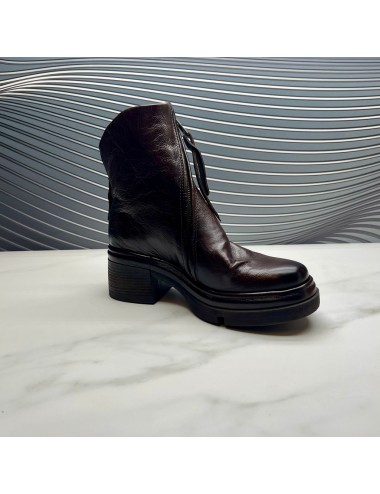 SUPER botin cremallera marron