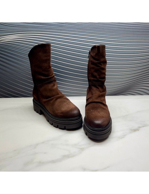 BOTIN sport pliegues marron