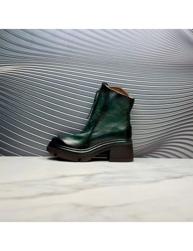 SUPER botin cremallera verde