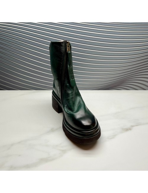 SUPER botin cremallera verde