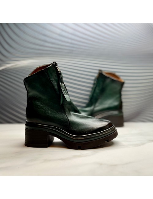 SUPER botin cremallera verde