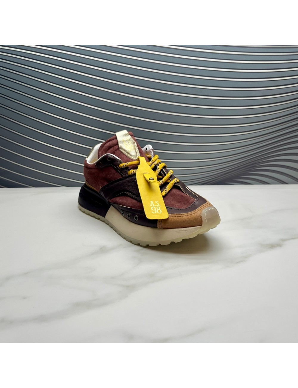 SUPER SNEAKER marron burdeos