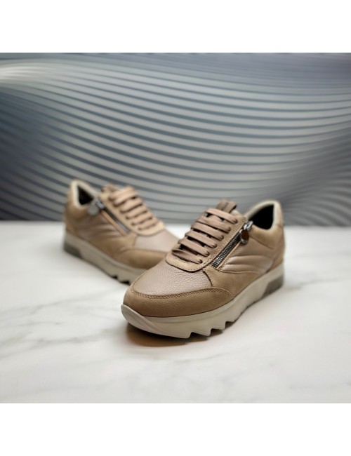 DEPORTIVO cremallera taupe